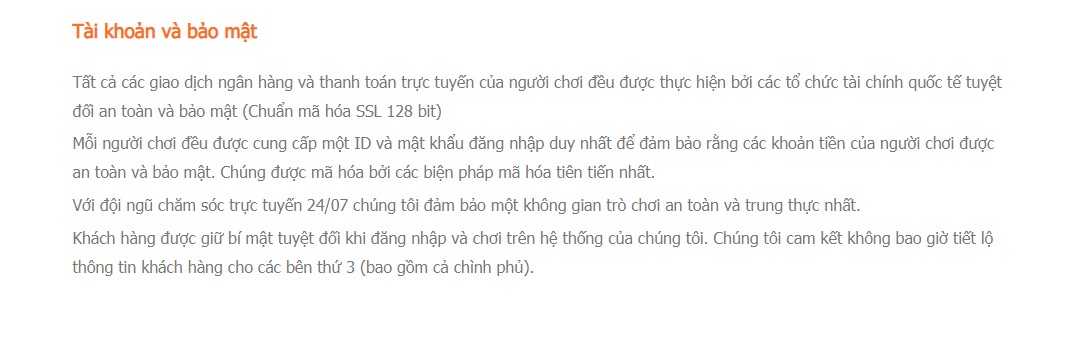 AE388 uy tín và đảm bảo thông tin của người chơi