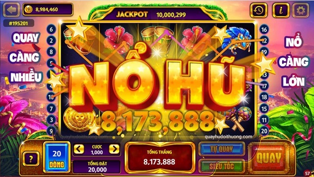 Giao diện chơi slot game bài tại nhà cái AE888